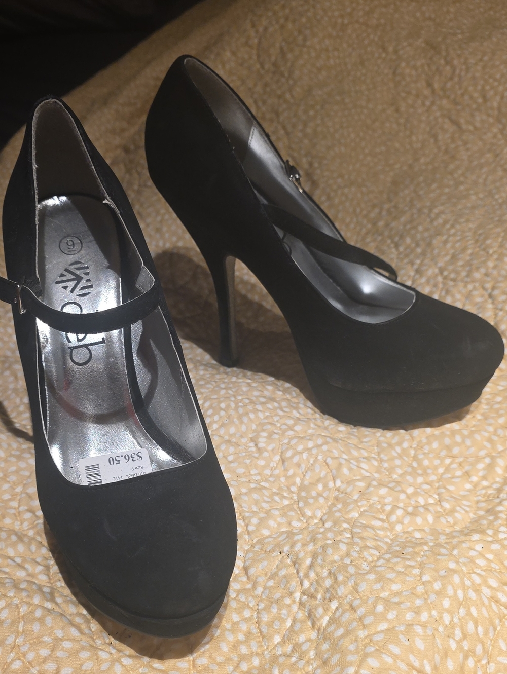Black Mary Jane Platform Pumps - Deb